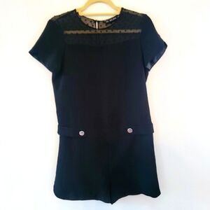 Zara Basic Collection Black Jumpsuit S